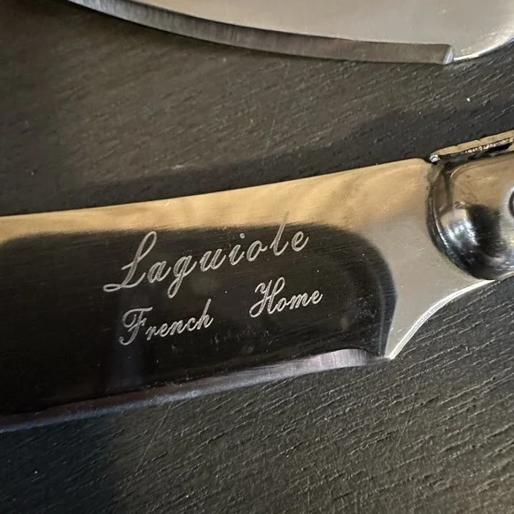 French Home Laguiole Blue & Neutral 3-Pc. Cheese Set Fancy Kitchenware Utensils - Picture 2 of 8